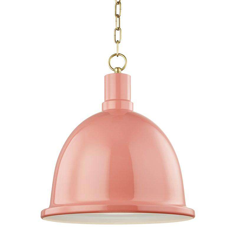 Blair 1 Light Large Pendant-Mitzi-HVL-H238701L-AGB/CR-PendantsWhite-2-France and Son