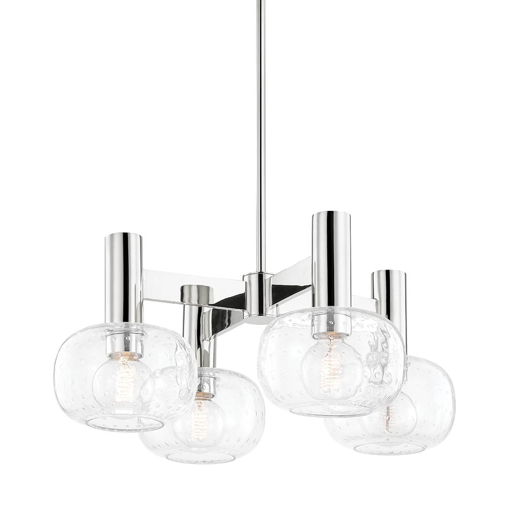 Harlow 4 Light Chandelier-Mitzi-HVL-H403804-PN-ChandeliersPolished Nickel-2-France and Son
