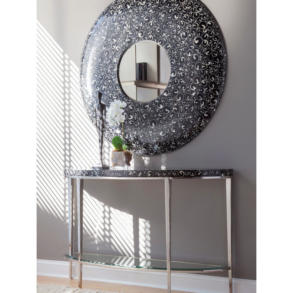 Mariana Round Mirror - Ebony