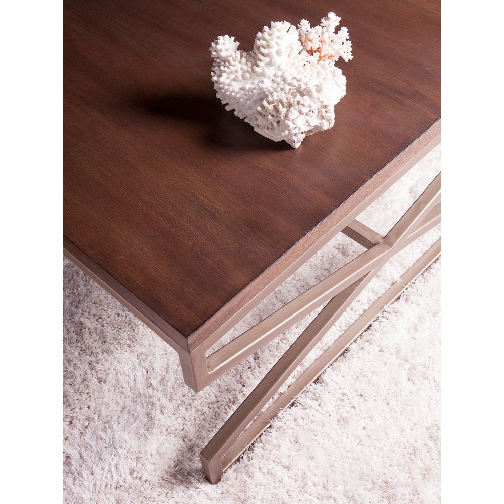 Edict Rectangular Cocktail Table - Marrone