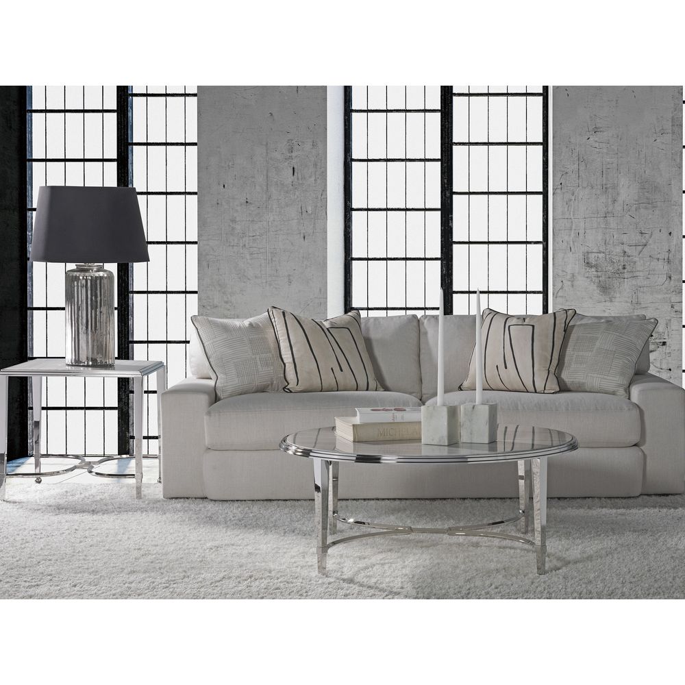 Ss Sangiovese End Table W/Mt - Stainless Steel