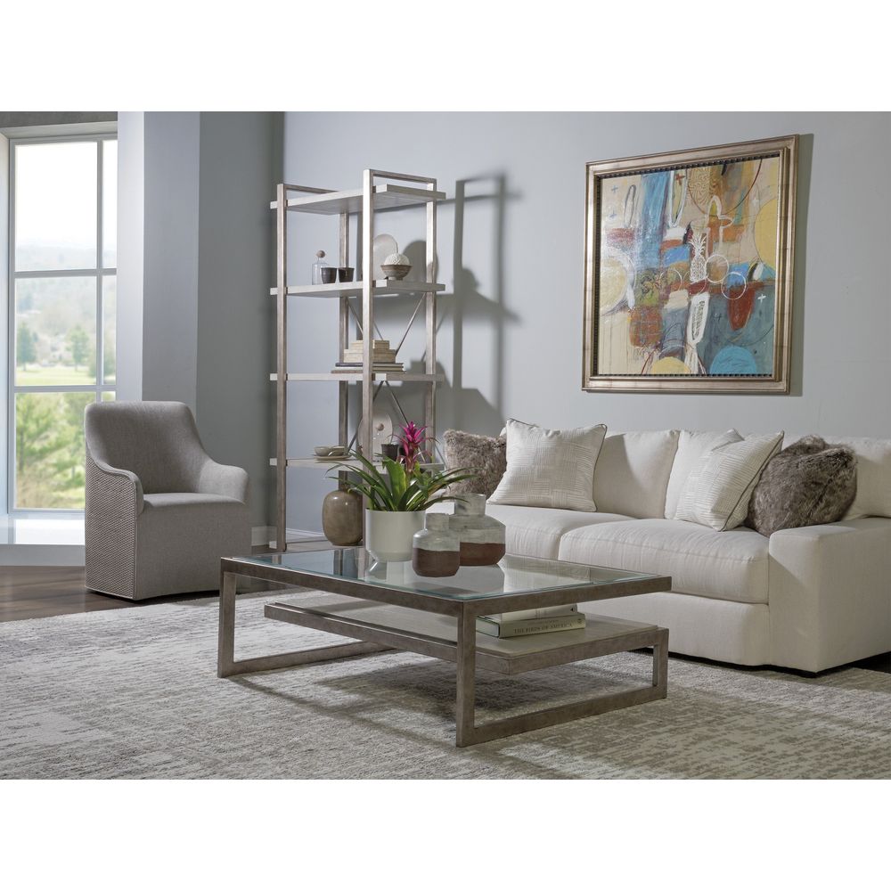 Riley Woven Arm Chair - Antiqued White
