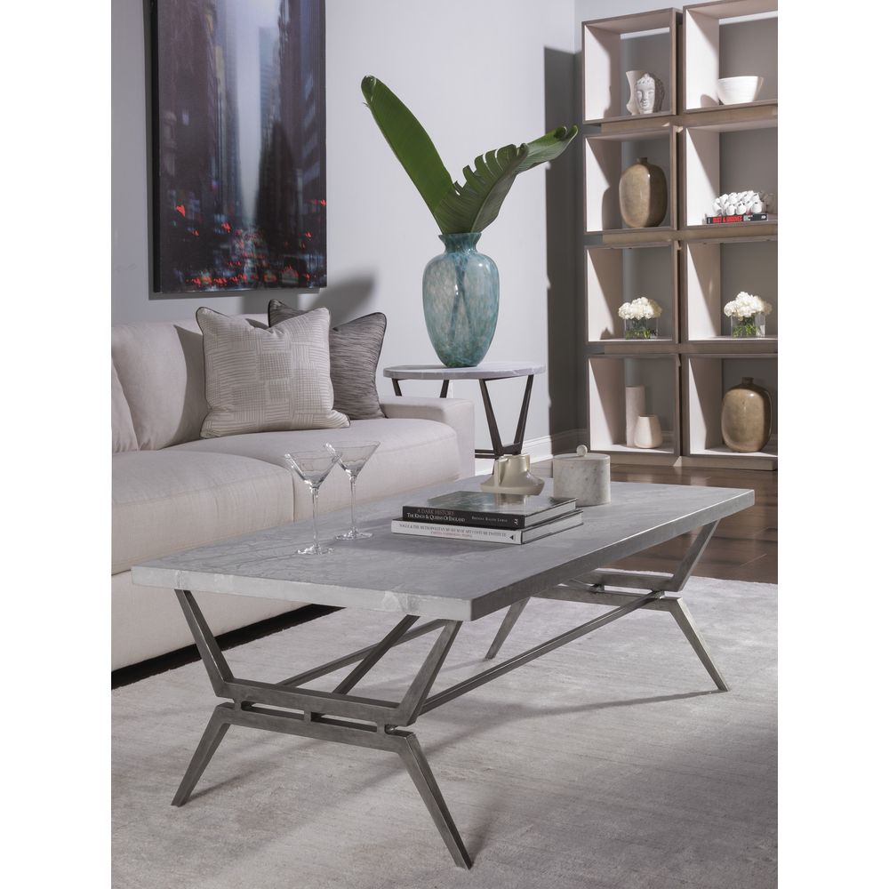 Cirro Round End Table - Gray