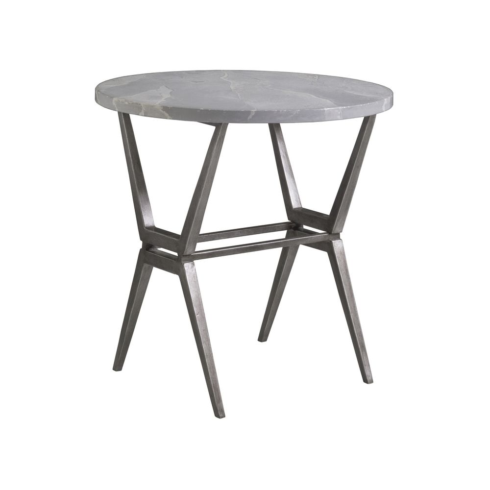 Cirro Round End Table - Gray