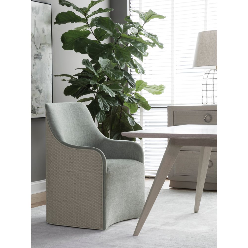 Riley Woven Arm Chair - Antiqued White