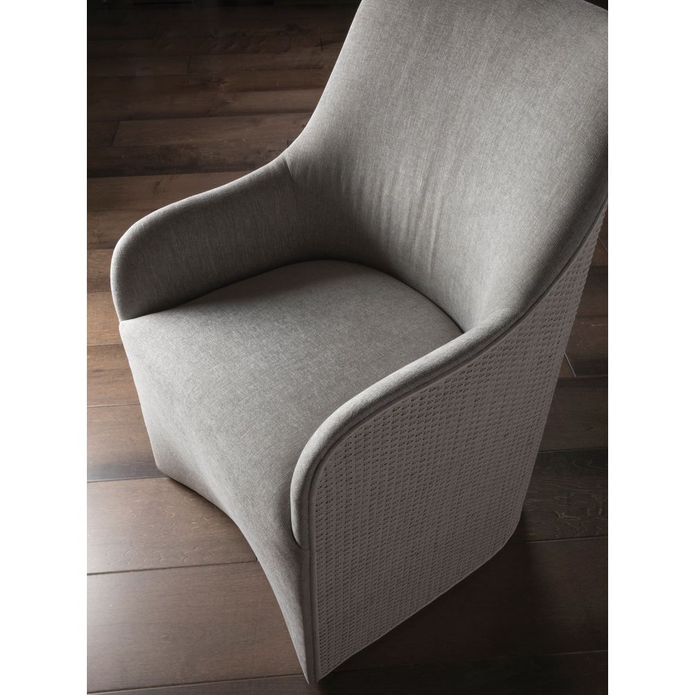 Riley Woven Arm Chair - Antiqued White