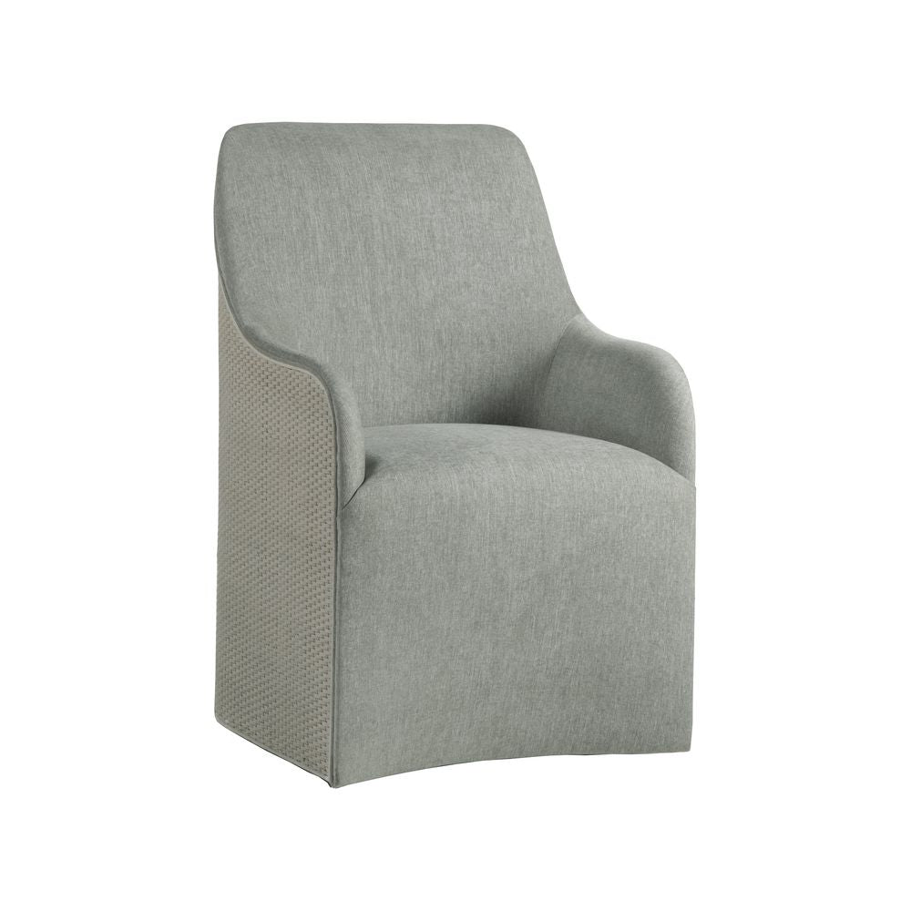 Riley Woven Arm Chair - Antiqued White
