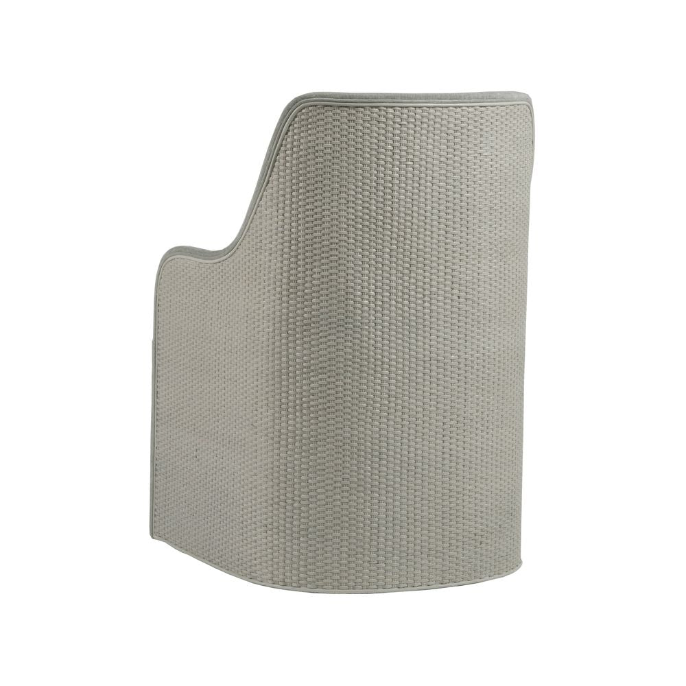 Riley Woven Arm Chair - Antiqued White