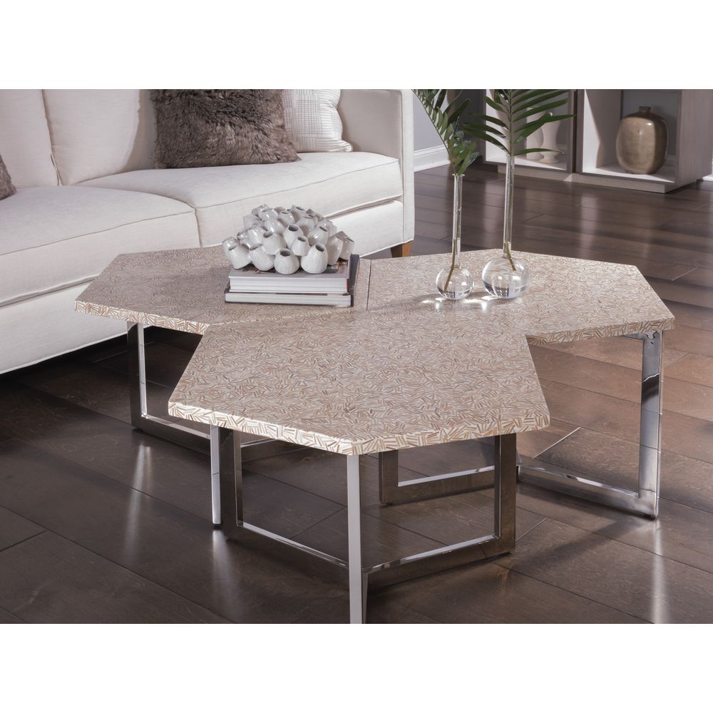 Inamorata Hexagonal Cluster Bunching Table - Stainless Steel