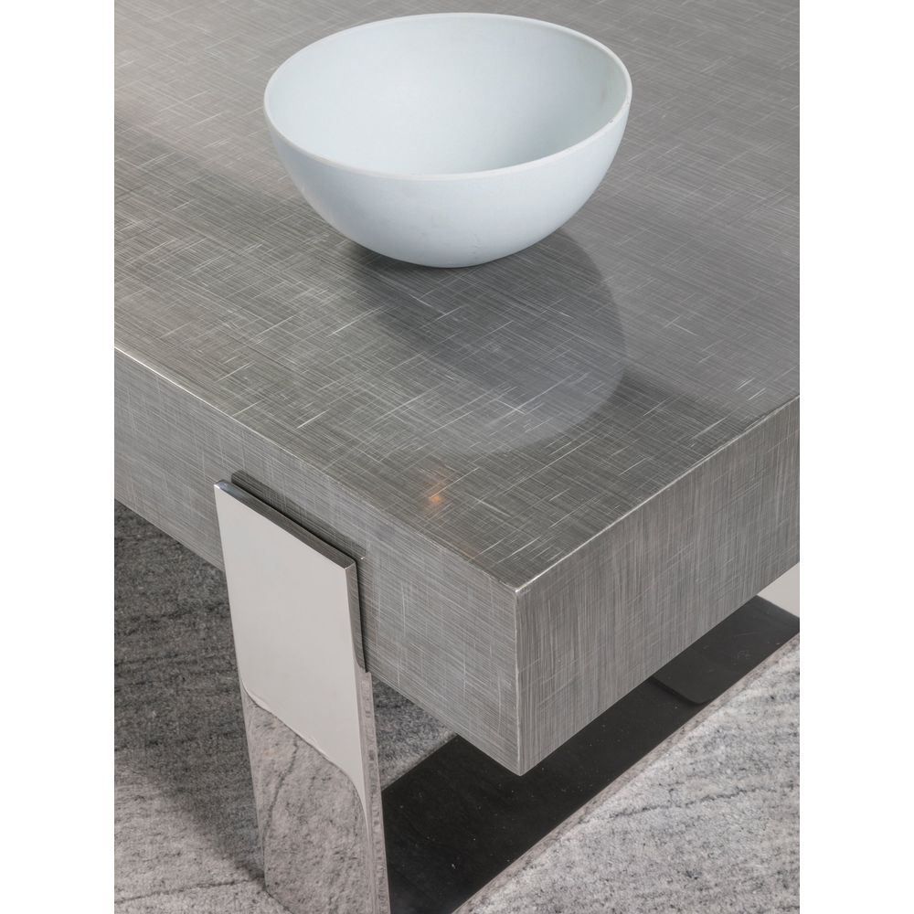 Iridium Rectangular Cocktail Table - Gray