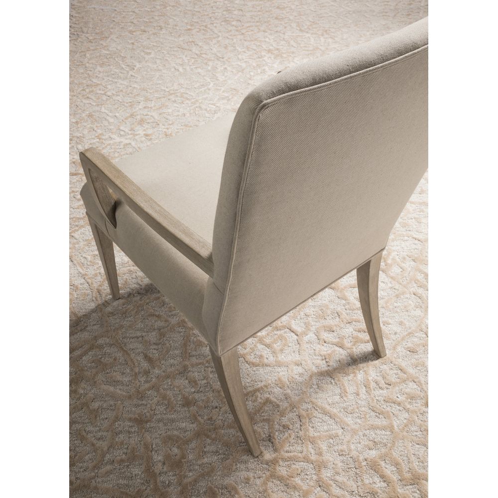 Madox Upholstered Arm Chair - Bianco
