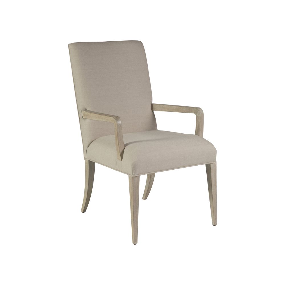 Madox Upholstered Arm Chair - Bianco