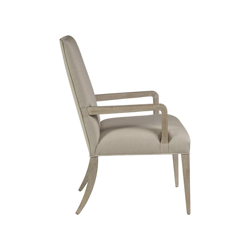 Madox Upholstered Arm Chair - Bianco