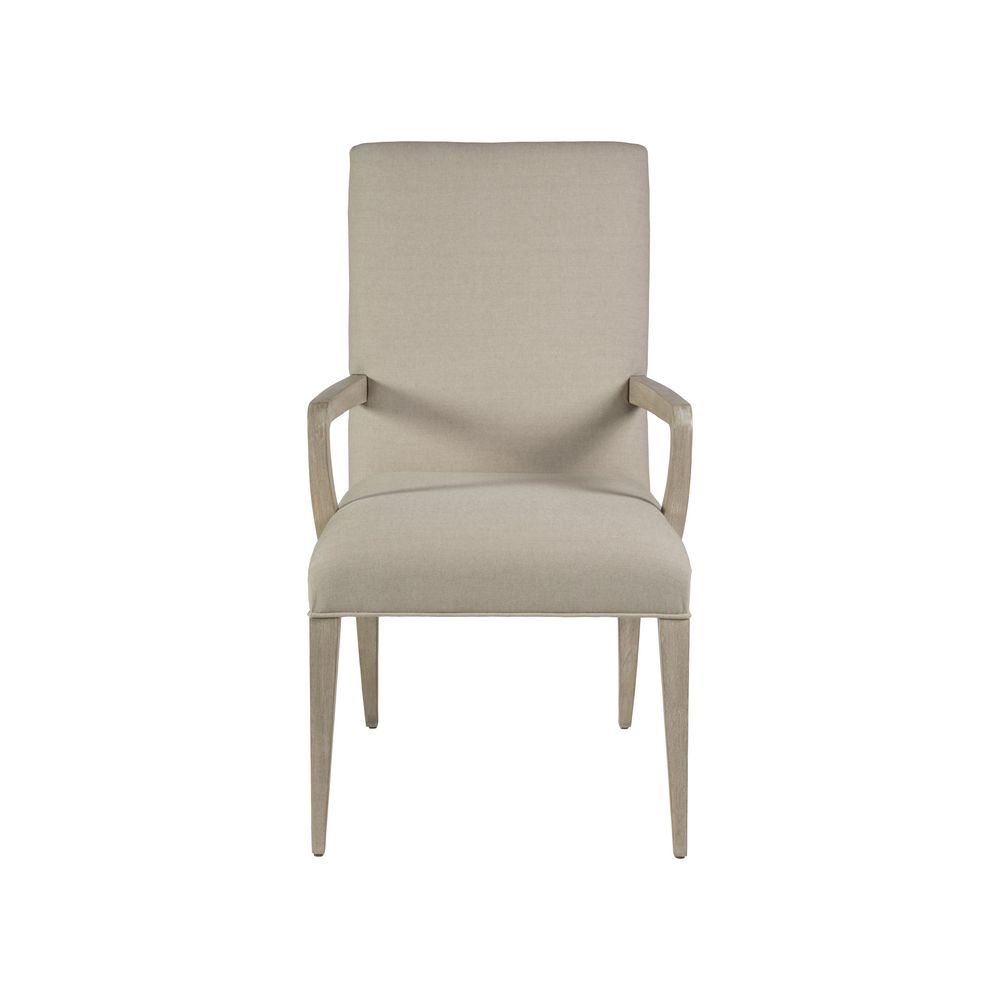 Madox Upholstered Arm Chair - Bianco