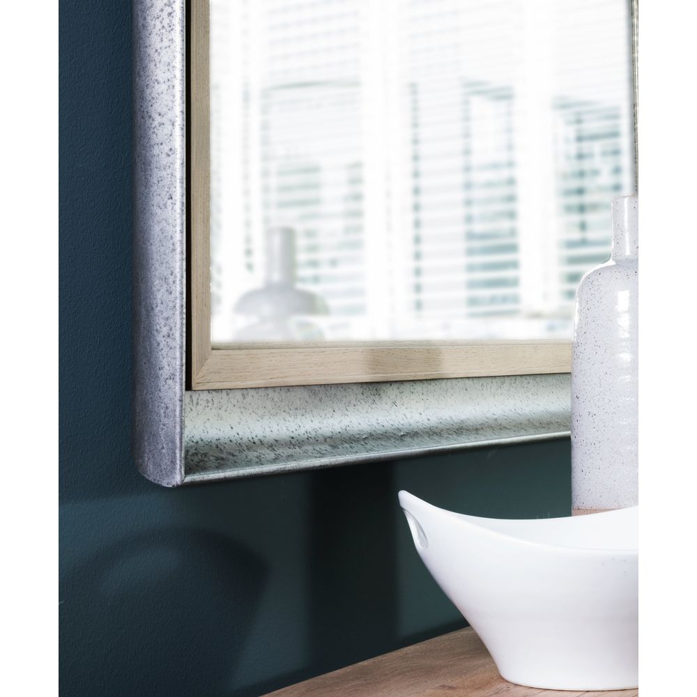 Verite Rectangular Mirror - Light Oak