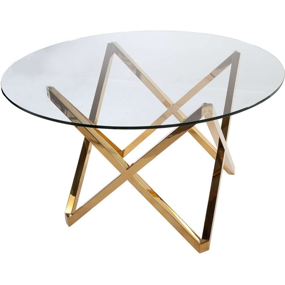 Mid-Century Modern Galvin Dining Table - Gold