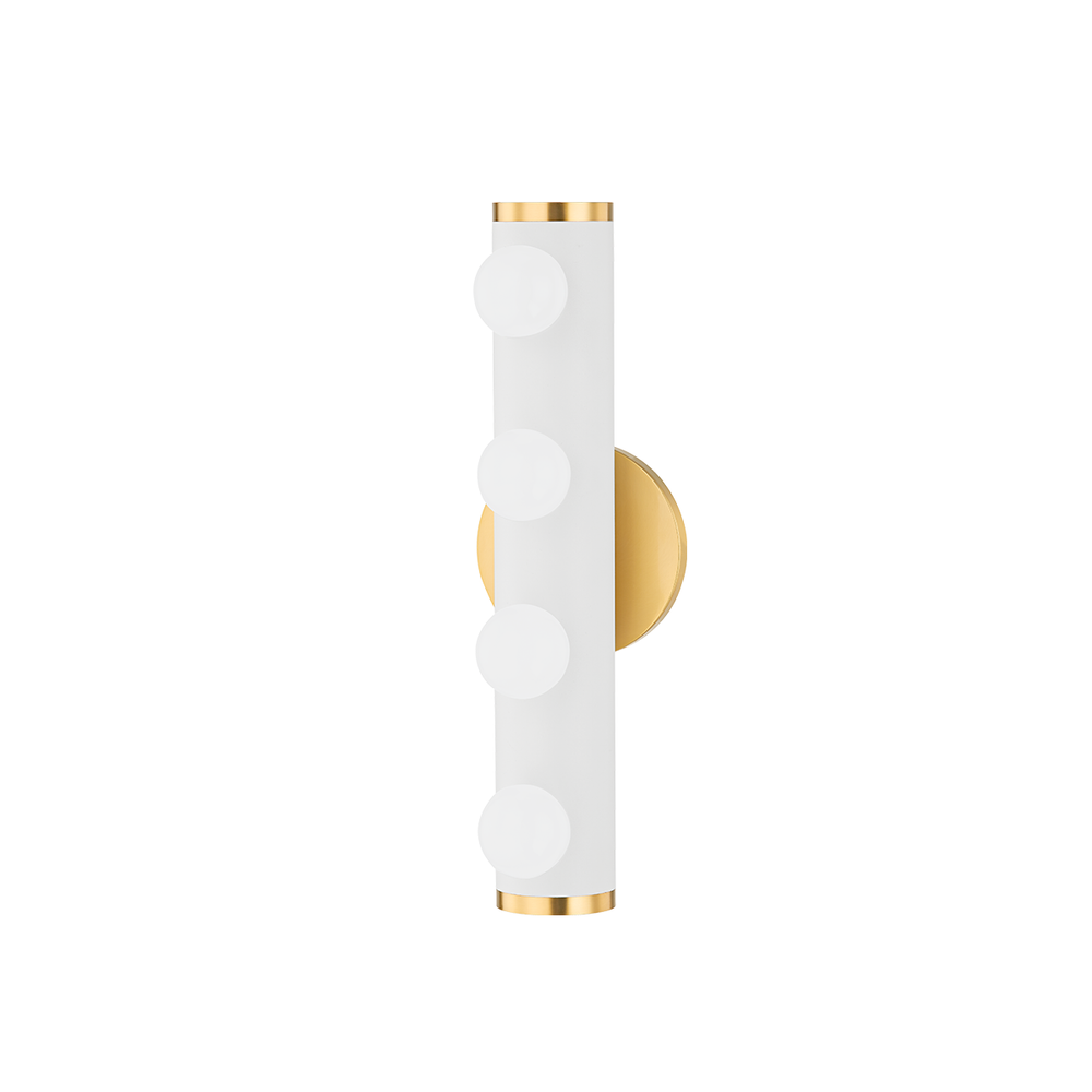 Penny Bath Bracket-Mitzi-HVL-H631304-AGB/TWH-Pendants4 Lights-White-2-France and Son