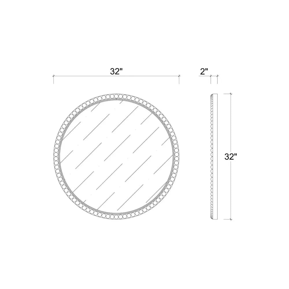 Cholet Round Mirror - Large-Bramble-BRAM-28118STW-MirrorsStraw Wash-5-France and Son