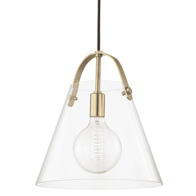 Karin 1 Light Large Pendant-Mitzi-HVL-H162701L-AGB-PendantsAged Brass-1-France and Son