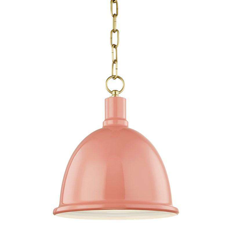 Blair 1 Light Small Pendant-Mitzi-HVL-H238701S-AGB/CR-PendantsWhite-2-France and Son