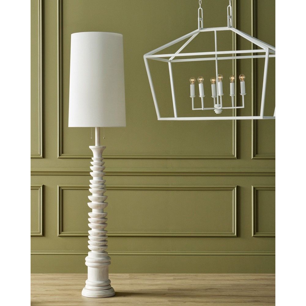 Denison Rectangular White Lantern