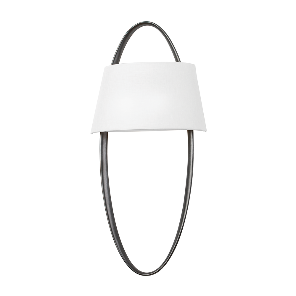 Wall Lighting Dubai Wall Sconce - Black Silver Leaf 2 Lights