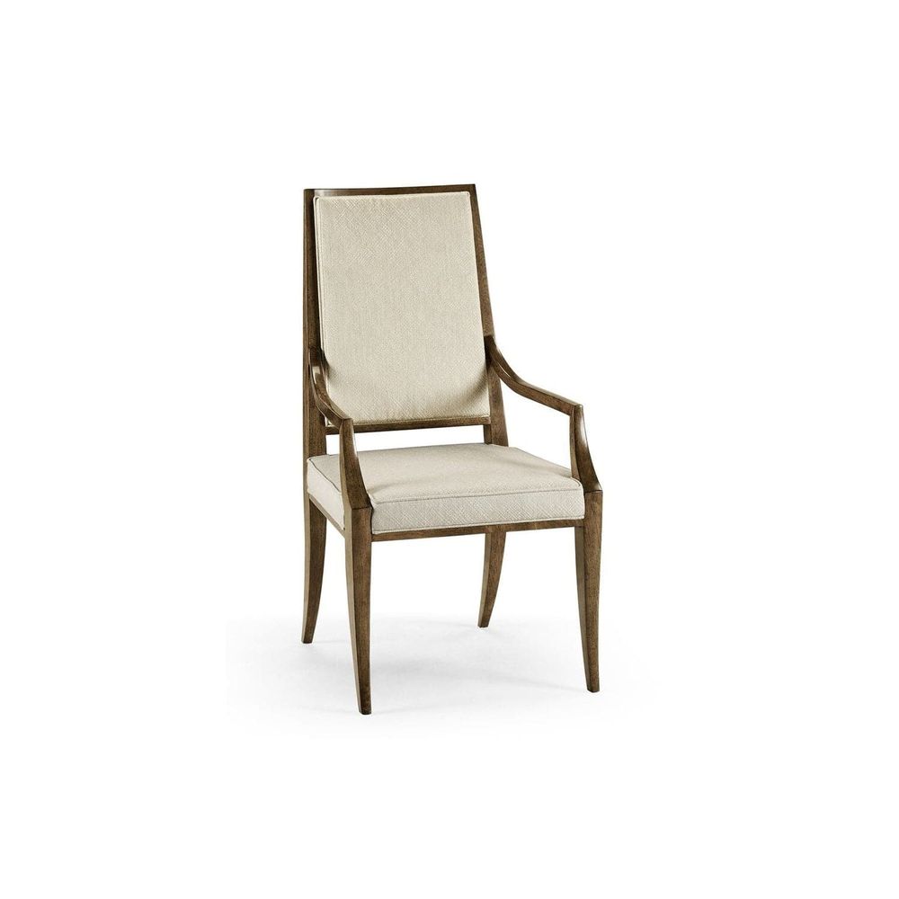 Barcelona Arm Chair-Jonathan Charles-JCHARLES-496063-AC-WBA-F200-Dining Chairs-1-France and Son