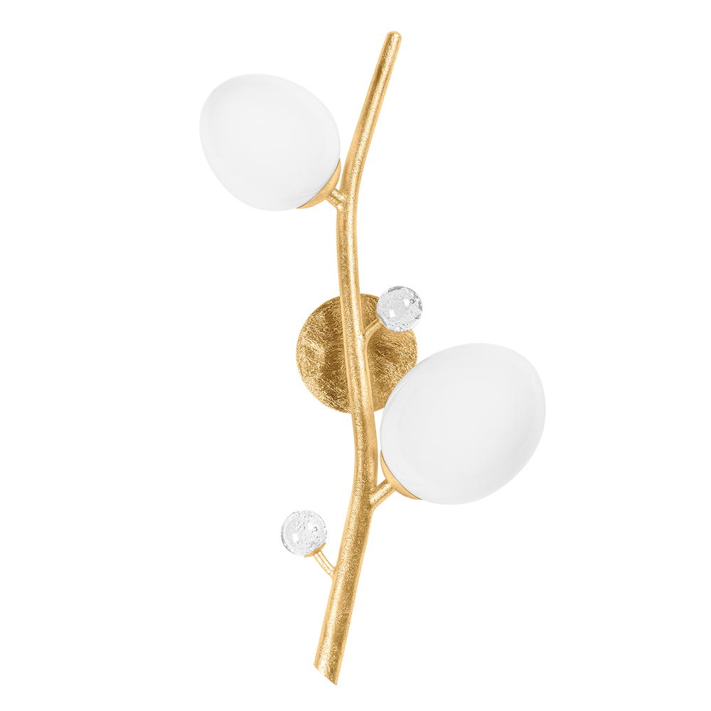 Mirielle Wall Sconce - Vintage Gold Leaf 2 Lights