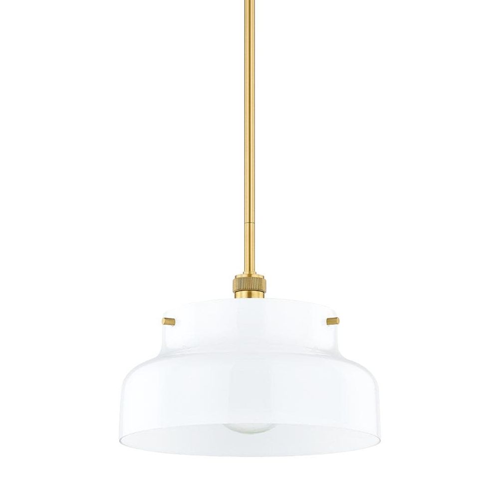 Luella 1 Light Pendant-Mitzi-HVL-H790701L-AGB-PendantsAged Brass-15.00"-1-France and Son
