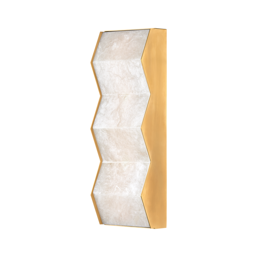 Tanzanite Wall Sconce - Vintage Brass