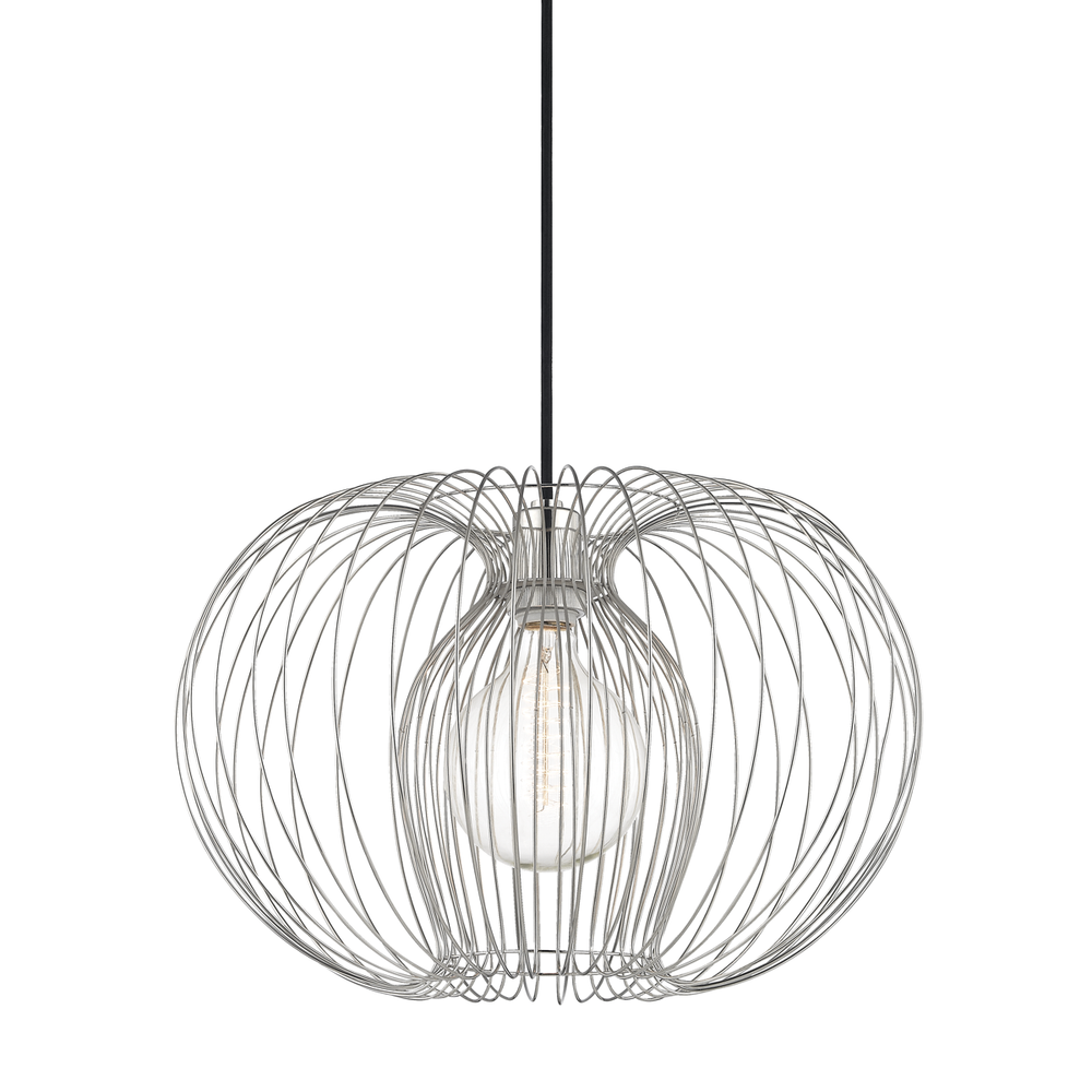 Jasmine 1 Light Large Pendant-Mitzi-HVL-H181701L-PN-PendantsPolished Nickel-3-France and Son
