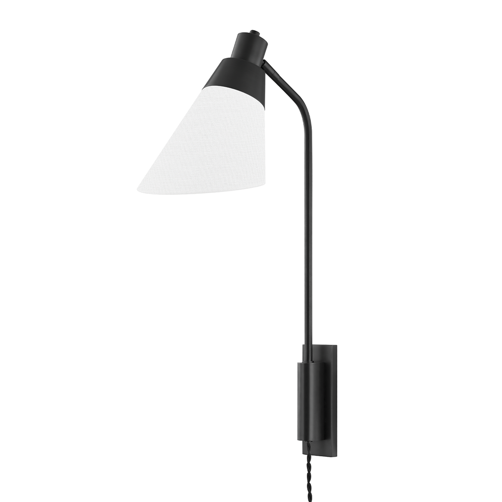 Hooke 1 Light Wall Sconce with Plug-Hudson Valley-HVL-5831-OB-Outdoor Wall SconcesOld Bronze-2-France and Son