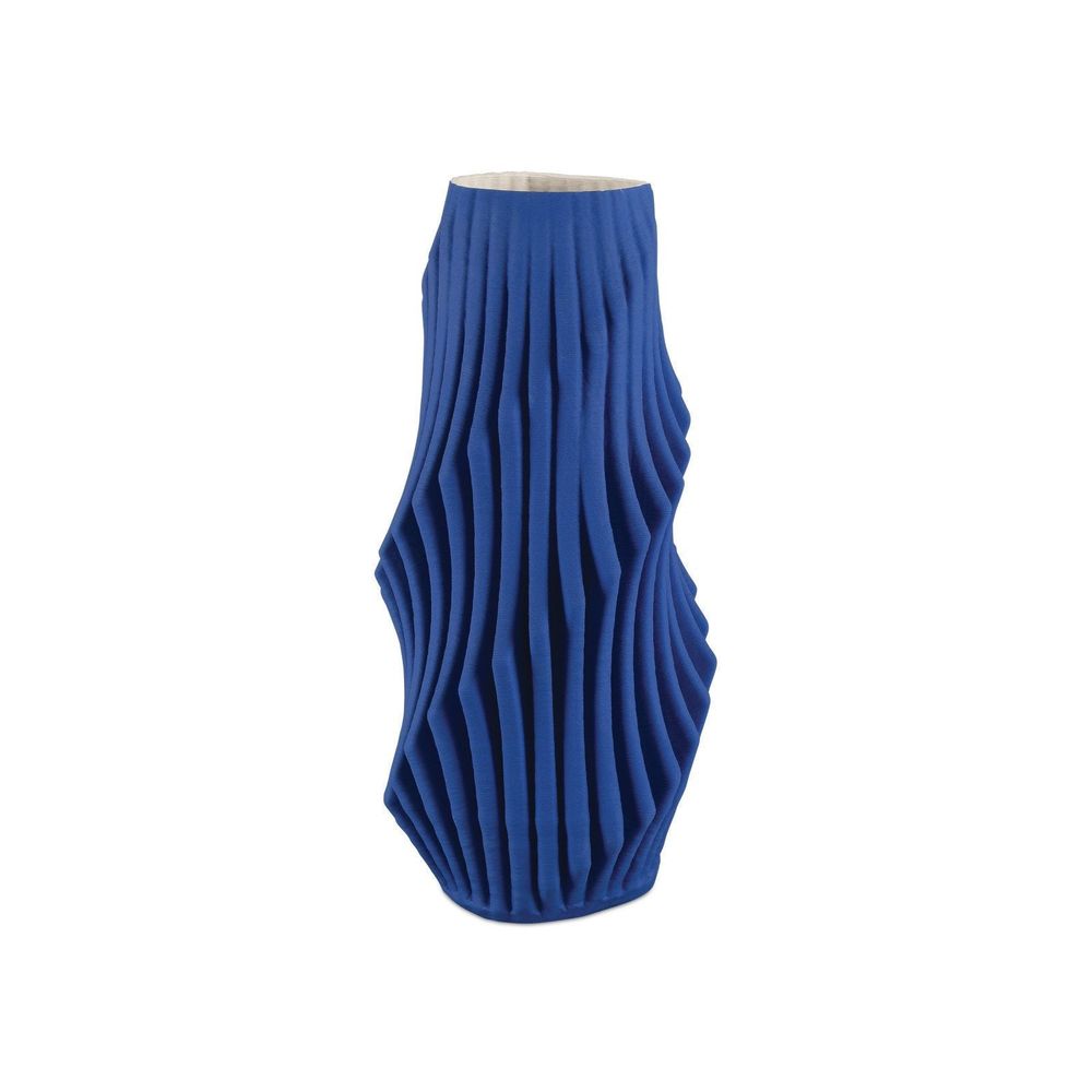 Vases Blue Pleat Large Vase