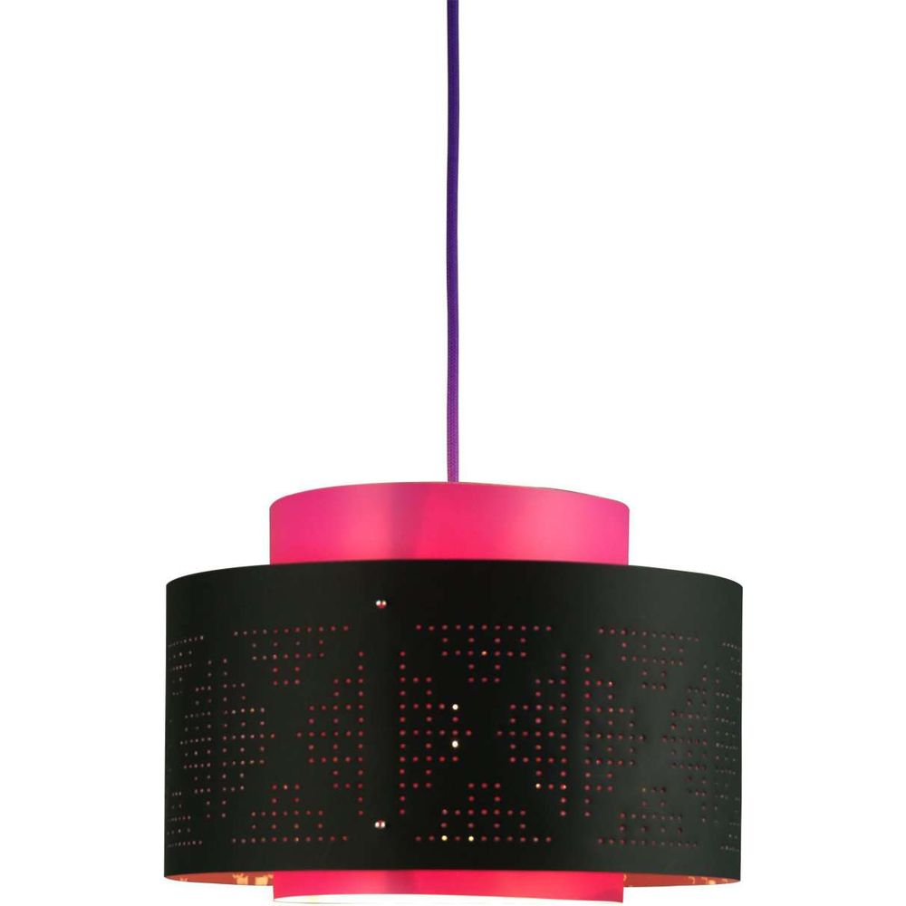 Modern Shaka Black Fuchsia Pendant Lamp