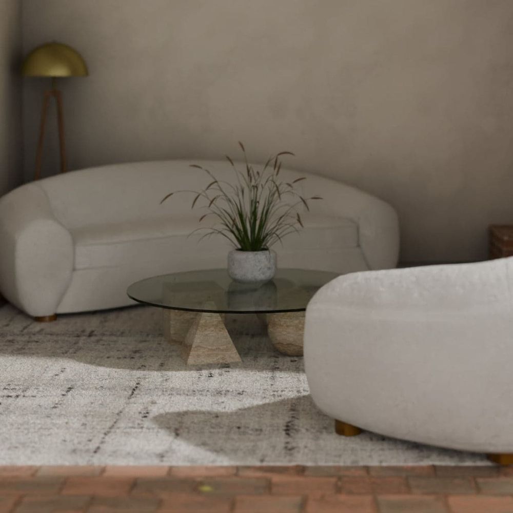 Metafora Coffee Table - Travertine