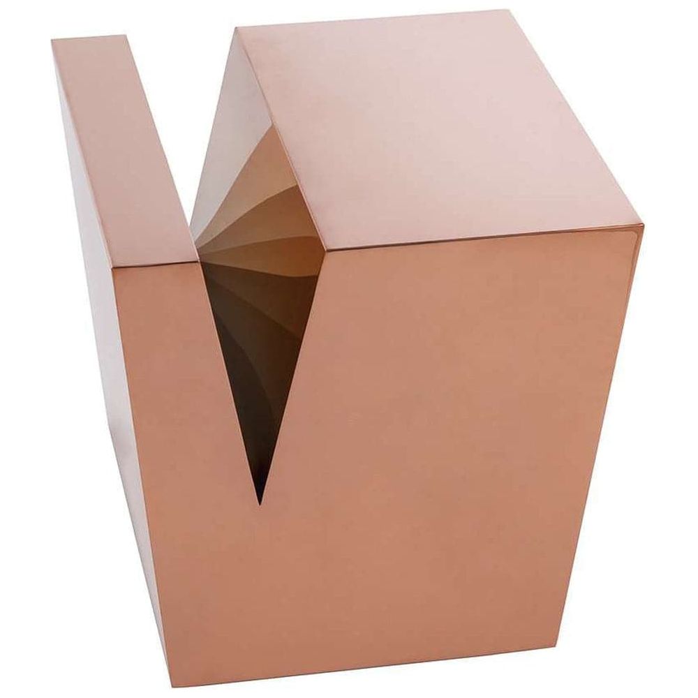 Modern Alphabet Side Table - V-France & Son-FV033RGOLDV-Side Tables-1-France and Son
