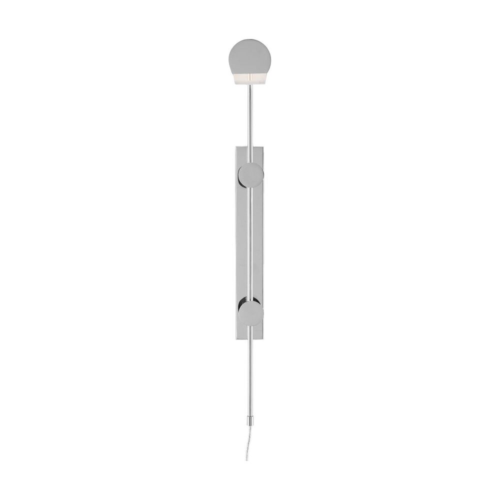 Satire Nickel Swing-Arm Wall Sconce