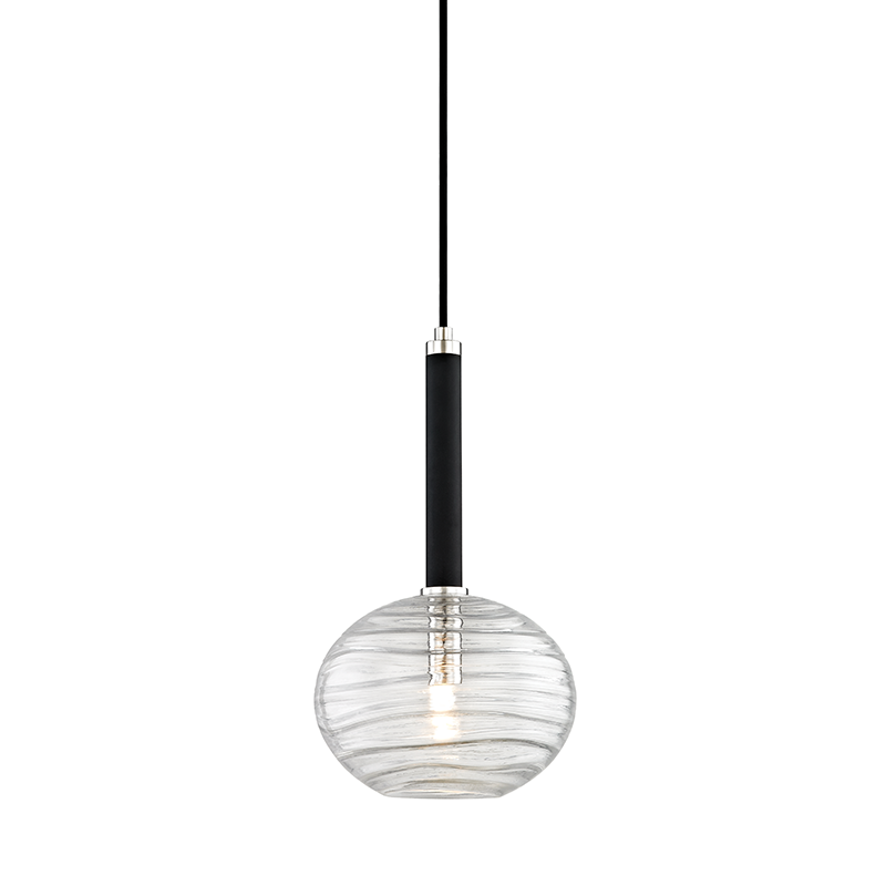 Breton 1 Light Pendant-Hudson Valley-HVL2410-PN-PendantsPolished Nickel-2-France and Son