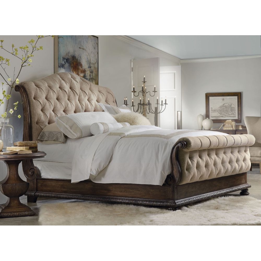 Beds Rhapsody Tufted Bed - Ecru