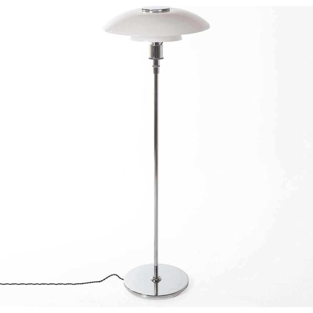 Mid-Century Modern Reproduction Poul Henningsen 4.5/3.5 Floor Lamp - Chrome