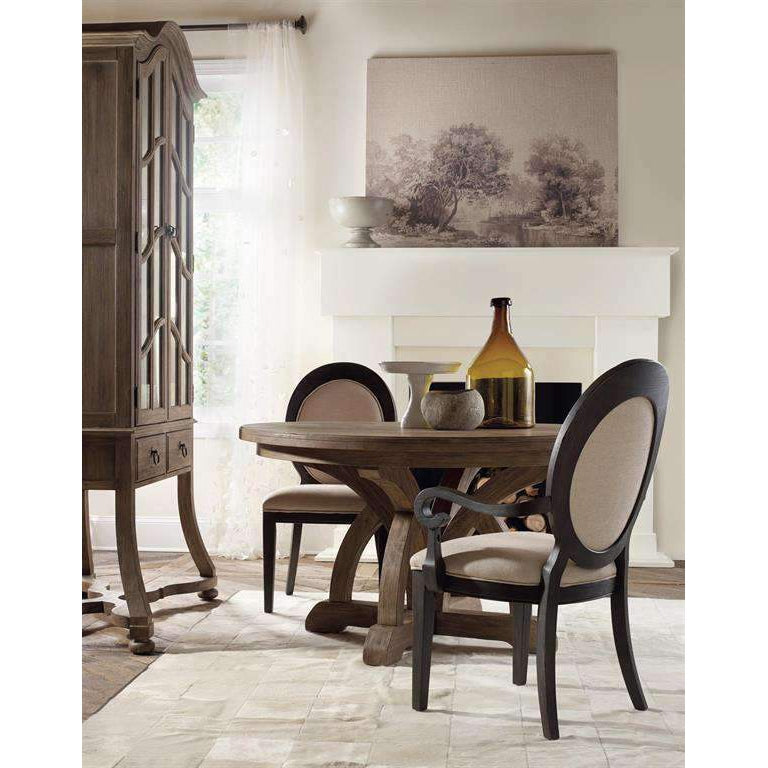 Corsica Dark Oval Back Side Chair