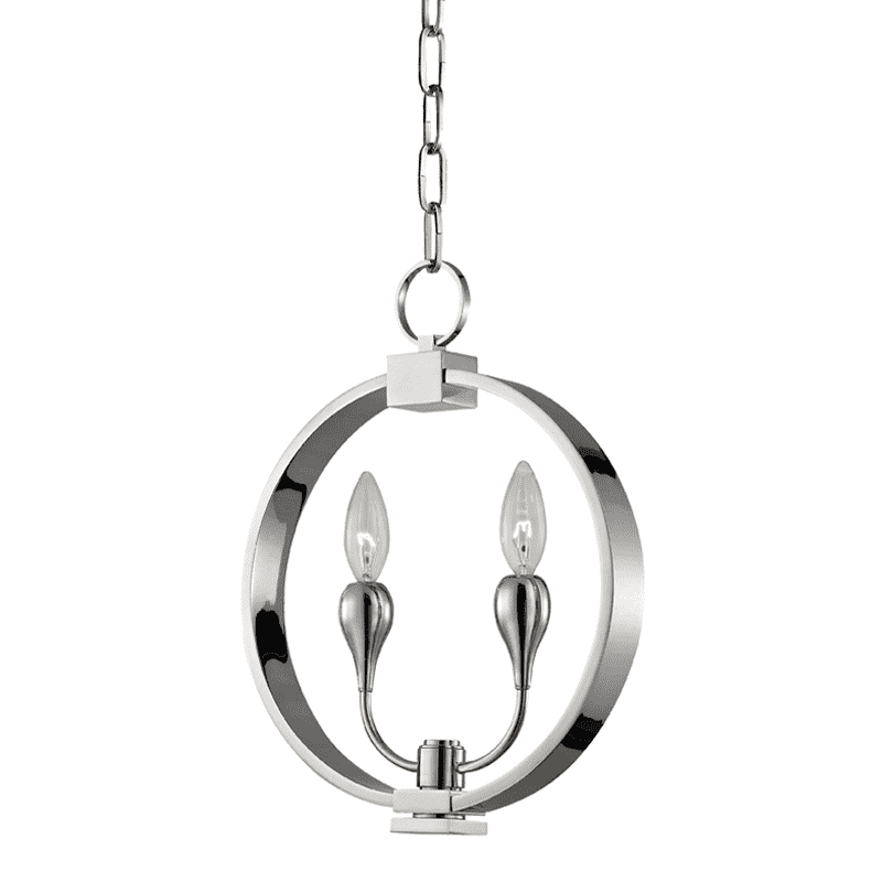 Dresden 2 Light Pendant-Hudson Valley-HVL-6712-PN-PendantsPolished Nickel-2-France and Son