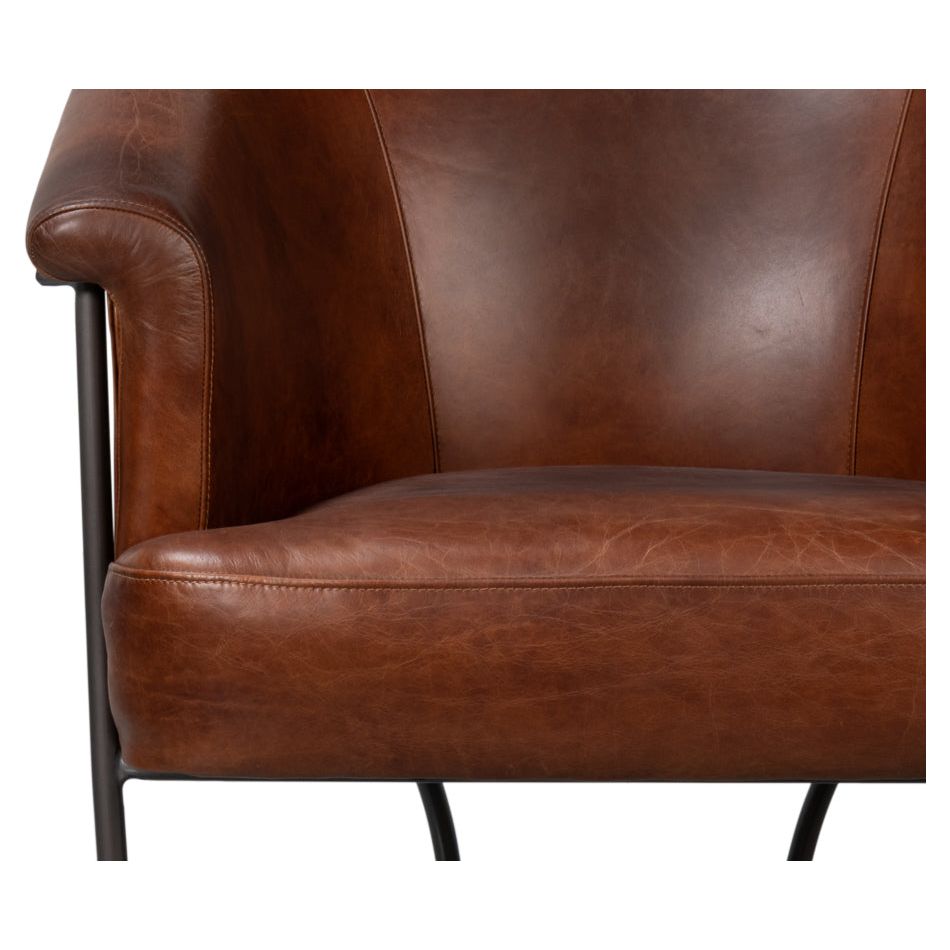 Nagel Distilled Leather Chair