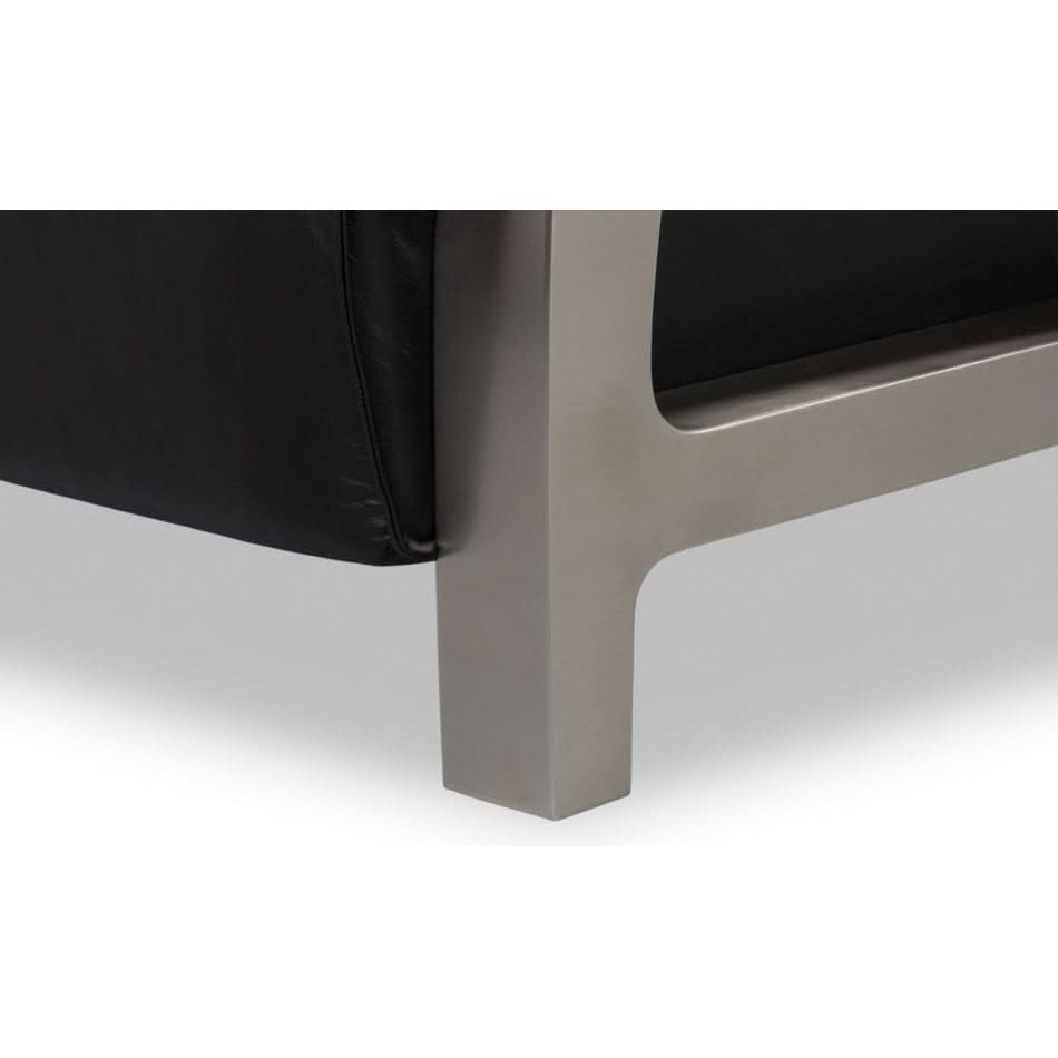 Carlisle Armchair Leather Onyx Black