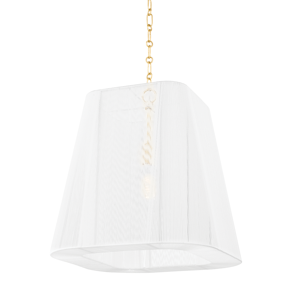 Verona Beach 1 Light Large Pendant-Hudson Valley-HVL-7619-AGB-PendantsAged Brass-1-France and Son