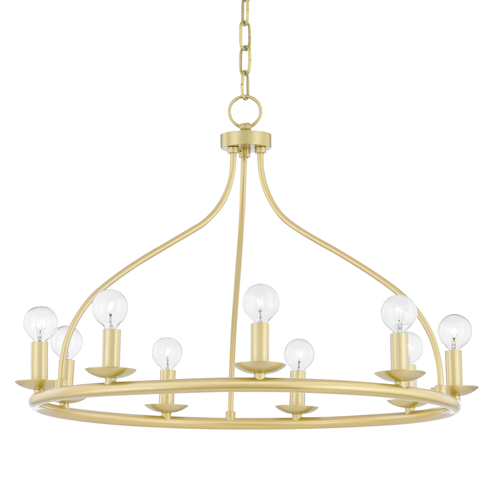 Kendra 9 Light Chandelier-Mitzi-HVL-H511809-AGB-ChandeliersAged Brass-1-France and Son