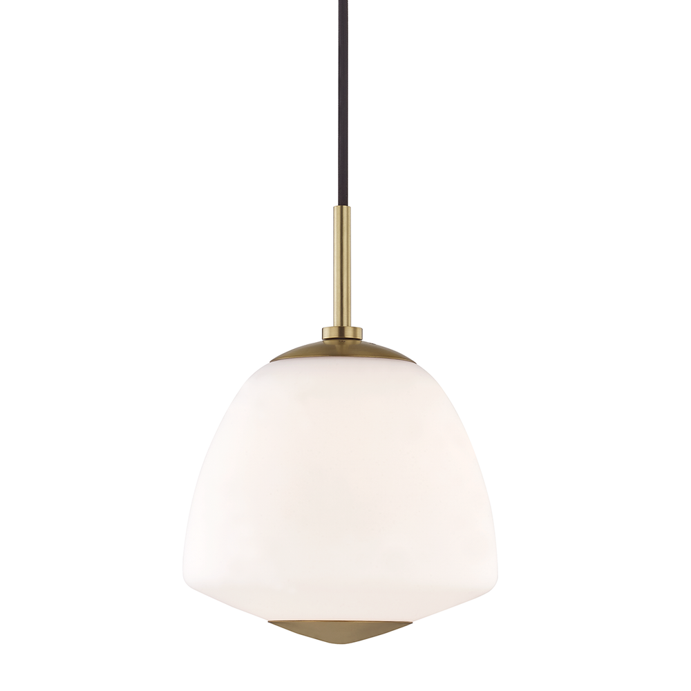 Jane 1 Light Small Pendant-Mitzi-HVL-H288701S-AGB-PendantsAged Brass-1-France and Son
