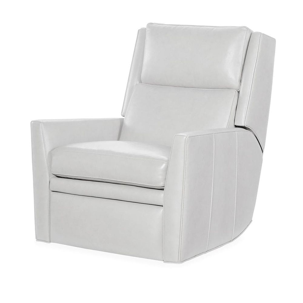 Lounge Chairs: Recliners Cloud Zero Gravity Sky Recliner w/ Power Headrest in Bleached White Leather [$500 Gift Card w/ Purchase!]