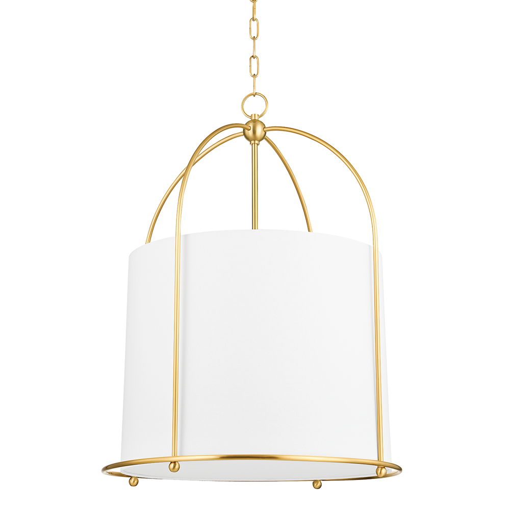 Orlando 1 Light Latern-Hudson Valley-HVL-4822-AGB-PendantsBrass-1-France and Son