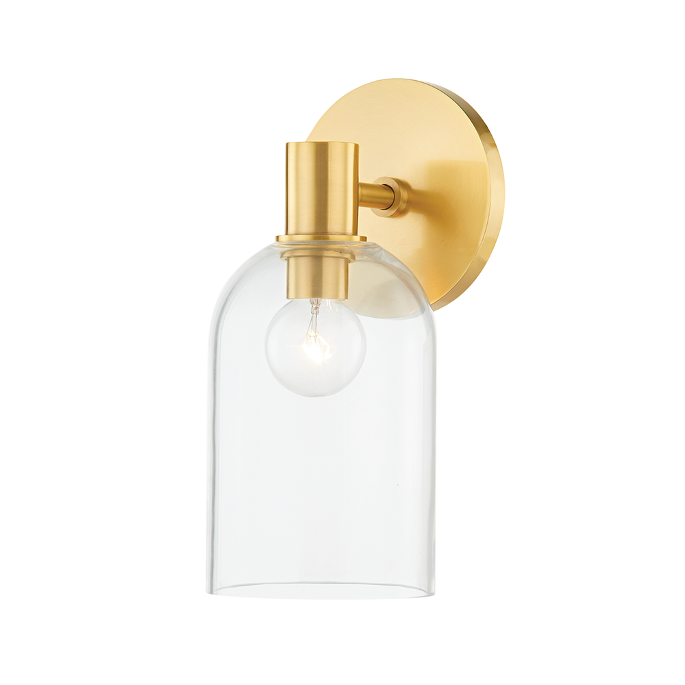 Paisley 1 Light Bath Sconce-Mitzi-HVL-H678301-AGB-Bathroom VanityAged Brass-1-France and Son